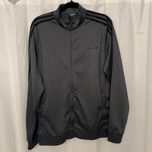 Dark gray Adidas track jacket